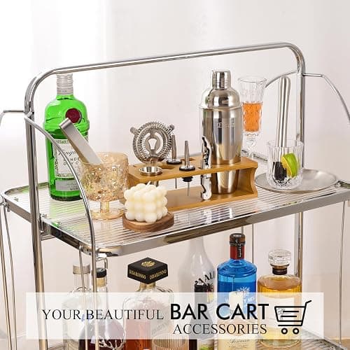 Cocktail Making Kit, Bartender Shaker Set with Stand, Home Bar Accessories | All Essential Bar Tools for Drink Mixing, Recipe Booklet, 750ml Mojito Mixer, Gift for Men Birthday, Thanksgiving, Christmas thumbnail 9