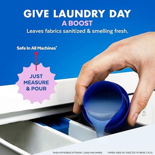 Lysol Disinfectant Laundry Sanitizer & Scent Booster, Laundry Detergent Additive, Color Safe Bleach Alternative, Laundry Odor Eliminator, Kills Bacteria & Viruses, Lavender Scent, 90 Fl Oz thumbnail 8