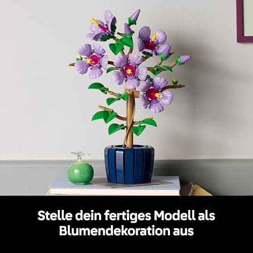 LEGO Hibiskus Blume (10372) - Blumen LEGO Botanicals, Blumenstrauß Deko (inkl. bedruckter Fliese) thumbnail 8
