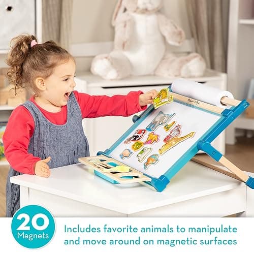 Melissa & Doug Wooden Animal Magnets Set (20 Pieces) – Farm, Zoo & Pet Fridge Magnets in Storage Box – Montessori Preschool Learning Toys for Toddlers & Kids Ages 2+ - FSC-Certified thumbnail 2