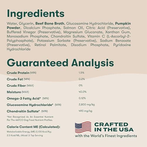 Jinx Kibble Sauce for Dogs - Premium Dog Food Kibble Topper Sauce & Flavor Booster Made with Beef Bone Broth - All-Natural Ingredients, No Additives or Fillers - 12 Oz thumbnail 6