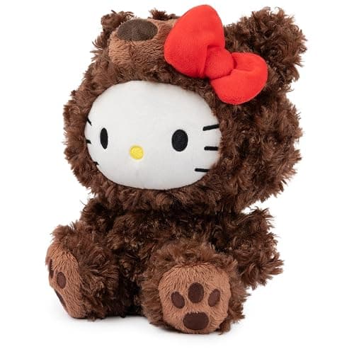 GUND Sanrio Hello Kitty Philbin Teddy Bear Plush Toy, Premium Stuffed Animal for Ages 1 and Up, Brown, 10” thumbnail 5