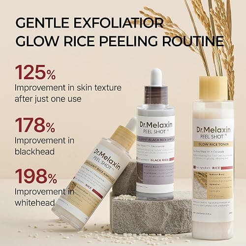 Dr.Melaxin peel shot care set black rice peeling white rice peel shot toner korean skin care cosmetics thumbnail 2
