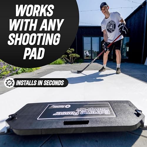 Better Hockey Extreme Passer Puck Rebounder - Clamp-On Pro Professional Quality Sports Training Aid for Passing, Shooting and One Timers - 30 Inch Size thumbnail 6