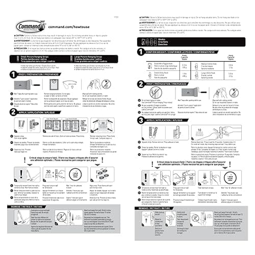 Command Variety Pack, Including 10 Pairs of Picture Hanging Strips, 6 Wire Hooks and 8 Utility Hooks for Hanging, Organization and Storage, Damage-Free Hanging Up to 19 Items, 1 Kit thumbnail 11