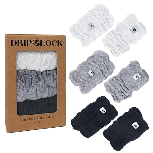 Face Washing Wristbands (6 Pack) | Soft and Absorbent Spa Wrist Bands for Skincare and Makeup | Fast Drying Bamboo Cuffs That Keep Arms Dry | Gift Ready Set for The Holiday Season - Image 1