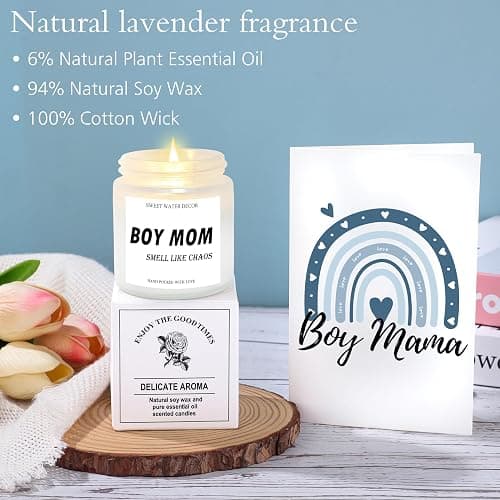 New Boy Mom Gifts, First 1st Birthday Mothers Day Gifts for New Mom Set of 7 thumbnail 7