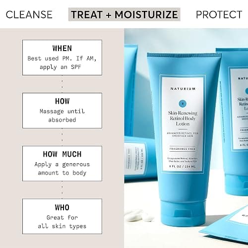 Naturium Skin-Renewing Retinol Body Lotion, Advanced Firming Anti-Aging Skin Care, with Encapsulated Retinol & Shea Butter, 8 oz thumbnail 2