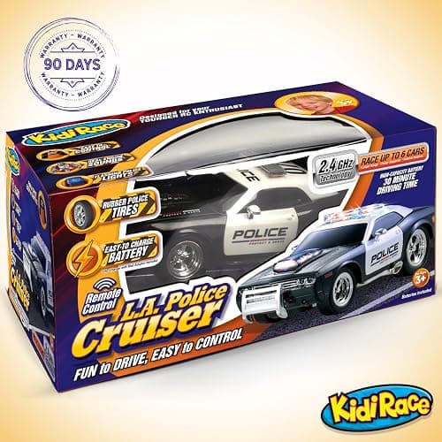 Kidirace Rechargeable Police Car Remote Control Toy for Kids, Hobby Rc Cars Toys, Lights & Siren, Birthday Gift Ideas for Boy Age 8-12 Years, Gifts for Boys & Girls Ages 3 4 5 6-8 9 10 11 12 Year Old thumbnail 6