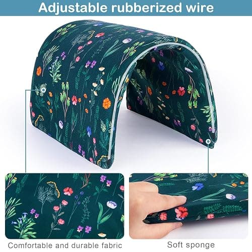 Bienbee Guinea Pig Tunnel, Guinea Pig Hideout, Washable Rabbit Tunnel and Bunny House, Rabbit Toys in Cages for Guinea Pig Bunny Rabbit Small Animal Green Flowers thumbnail 3