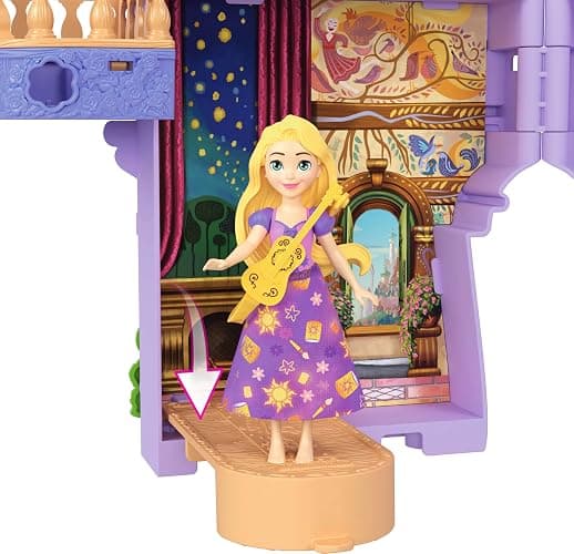 Mattel Disney Princess Toys, Rapunzel Storytime Stackers Doll House Tower with Rapunzel Small Doll, 1 Pascal Figure & 7 Accessories, Inspired by Movie thumbnail 4