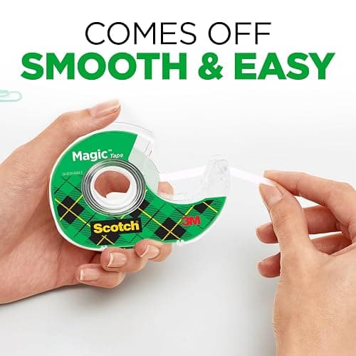 Scotch Magic Tape, Invisible, Home Office Supplies and Back to School Supplies for College and Classrooms, 6 Tape Rolls with Dispensers thumbnail 4