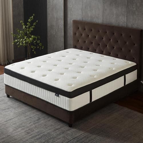cemtip Full Size Mattress, 12 Inch Hybrid Mattress in a Box, Memory Foam and Pocket Springs, Fiberglass Free, Soft and Breathable, Medium Firm Feel thumbnail 8
