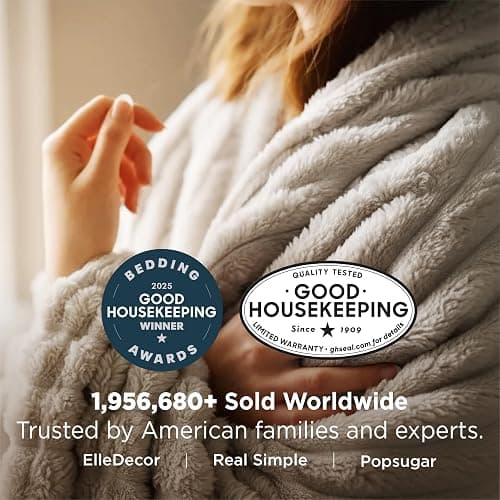 Bedsure Bedroom Decor Home Linen Throw Blanket Gifts for Women Men, Soft Fluffy Fleece Cozy Fuzzy Plush Warm Minky Couch Bed Blanket, Living Room Spring Decor Beige Gifts for Him Her, 50x60 thumbnail 4