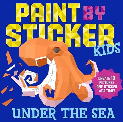 Paint by Sticker Kids: Under the Sea: Create 10 Pictures One Sticker at a Time! - Image 1