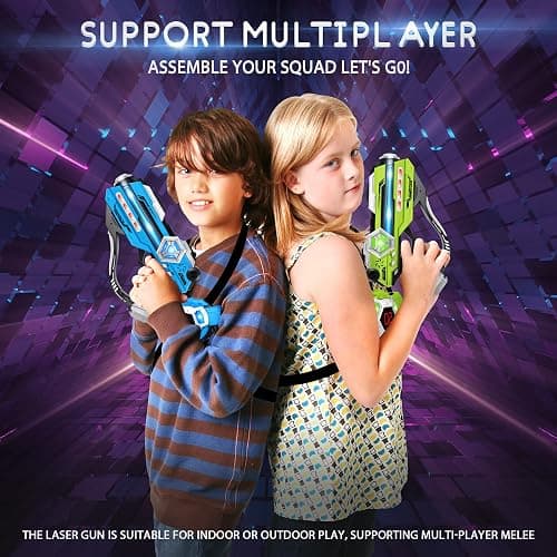 Tag Guns Set of 4 Laser Tag with Digital LED Score Display Vests for Teens, Family and Adults Fun,Birthday Gift Toys for Kids Ages 6 7 8 9 10 11 12+Year Old Boy & Girls thumbnail 7