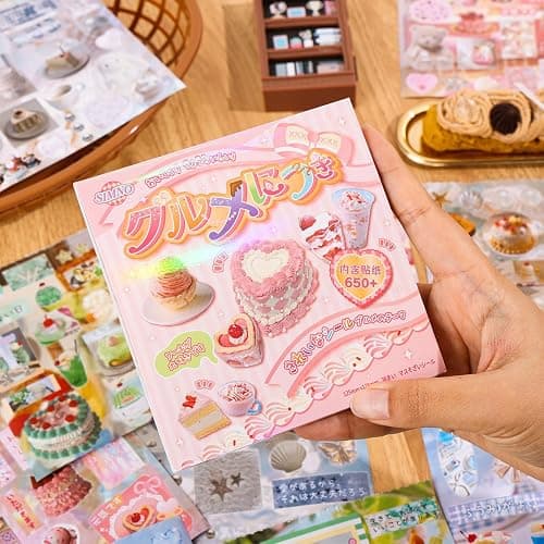 Girl's Japanese Retro Sticker Book, Food and Daily Life Theme - 650+ Cute Old Showa Style Foodie Stickers, for DIY Scrapbooking Journaling Handbook Decoration thumbnail 5