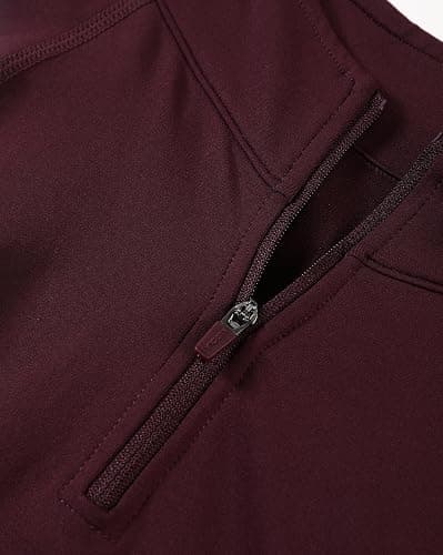 AUROLA Influence Workout Jacket for Women, Half Zip Cropped Slim Fit Long Sleeve Yoga Jackets Athletic Top with Thumb Holes thumbnail 5