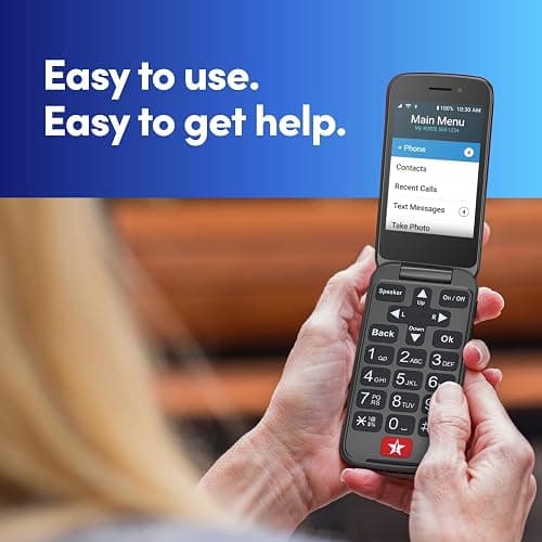 LIVELY Jitterbug Flip Cell Phone for Seniors, Flip2, Red | Simple Flip Phone for Seniors with No SIM Needed, Requires an Activated Phone Plan, Not Compatible with Other Carriers thumbnail 4