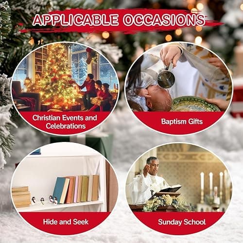 SUNYIWJIE 200Pcs 10-Color Little Jesus Figures, Mini Jesus Figurines in Bulk, Jesus Loves You Figures, Pocket Jesus Tiny Statues, Easter Egg Filler, Christmas Religious Decoration (200) thumbnail 7