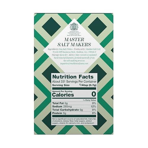Maldon Salt, Sea Salt Flakes, 8.5 oz (240 g), Kosher, Natural, Handcrafted, Gourmet, Pyramid Crystals (Packaging May vary) thumbnail 2