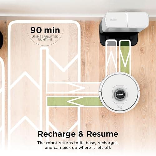 Shark AI Ultra Voice Control Robot Vacuum with Matrix Clean Navigation, Home Mapping, 60-Day Capacity, XL Self-Empty Base for Homes with Pets, Carpet & Hard Floors, Cool Grey thumbnail 8