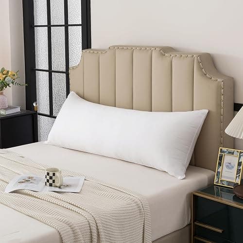 H HOUSEHOLD 20x54 Body Pillow Insert - Ultra Soft Long Pillow for Adults Side Sleeper White thumbnail 2