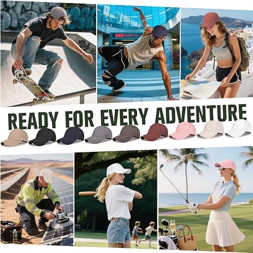 AOPREL Baseball Cap Breathable Mesh Golf Hat Quick Dry Adjustable Baseball Hats for Men and Women Sport Running Workout thumbnail 7