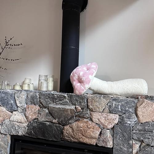 Hofun4U Mushroom Plush Pillow - 30 inch Mushroom Shaped Stuffed Long Pillow - Mushroom Stuffed Pillow - Christmas Birthday Sofa Home Decoration (Pink) - 30 inch - Pink thumbnail 8