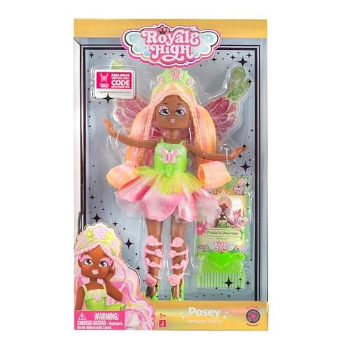 Royale High 9” Fashion Doll - Nature Fairy, Wave 1, Series 1 Doll - Fairy Journal, Comb, and Virtual Item Code Included - Ages 5+ thumbnail 4