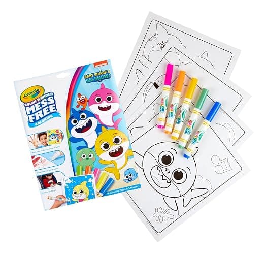 Crayola Baby Shark Color Wonder Pages, Mess Free Coloring for Toddlers, Coloring Activity, Travel Activities, Toddler Toys & Gifts, 3+ thumbnail 3