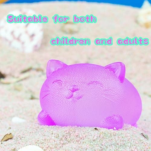 Stress Cat Toy, Stretch and Squeeze Stress, Cute Cat Toy for Anxiety Relief, Birthday, Christmas, Office, Stocking Stuffer Gift, Toy Cat for Pulling thumbnail 6