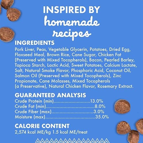 Buddy Biscuits Trainers 10 Oz. Pouch of Training Bites Soft & Chewy Dog Treats Made with Bacon Flavor thumbnail 3
