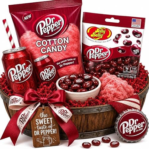 Soda Lover's Multipack - Pack of 2 - Dr. Pepper Cotton Candy (3.1 oz.) Plus Dr. Pepper Jelly Belly Jelly Beans (3.5 oz.) thumbnail 5