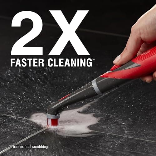 Rubbermaid Reveal Power Scrubber, Grout & Tile Bathroom Cleaner, Shower Cleaner, and Bathtub Cleaner, Multi-Purpose Scrub Brush thumbnail 3