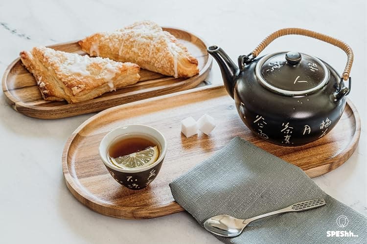 SPEShh Acacia Wooden Serving Trays Set of 2 - Rectangular Oval Shaped Wood Plates for Charcuterie Cheese Bread Fruit Vegetable Dip Sushi - Rustic Serving Platter Shallow Dishes -14x7 & 11x5.5 In. thumbnail 5