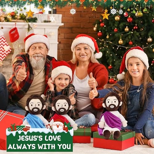 Yelakey 13" Jesus Plush Jesus Stuffed Doll Religious Easter Gifts for Kids Party Favors (Red) thumbnail 8