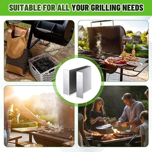 Otoolling 4 Pack Method Bars for Charcoal Firebox Basket, Stainless Steel Maze Bars Compatible with Oklahoma Smoker Most Charcoal Ash Basket, 7 x 5 x 6 Inches thumbnail 6