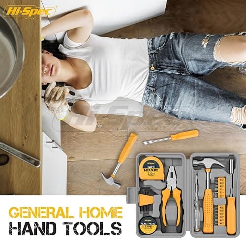 Hi-Spec Compact Household Tool Kit for Starter Repairs and Maintenance | 24 pc included, everyday fixing coverage, starter friendly selection, secure carry storage, space saving layout, easy storage thumbnail 5