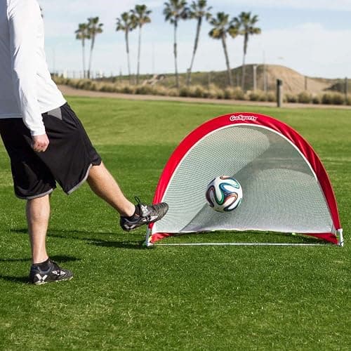 GoSports Portable Pop-Up Soccer Goals for Backyard - Kids & Adults - Set of Two Nets with Agility Training Cones and Carrying Case thumbnail 8