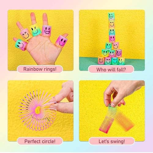 AZEN 24 Pcs Mini Spring Party Favors for Kids 3-5 4-8, Goodie Bags Stuffers for Birthday Party, Classroom Prizes Kids Prizes, Small Bulk Toys Gifts (4 Smile) thumbnail 3