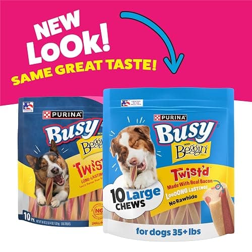 Purina Busy With Beggin' Dog Treats, Twist'd - 10 Count (Pack of 1) thumbnail 2