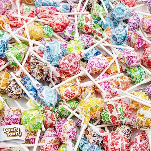 DUM DUMS Original Mix Lollipops 1 lb – Bulk Bag, Suckers Hard Candy, Gluten Free Candies, Assorted Flavors, Individually Wrapped Pops (62 Pieces) - Image 1