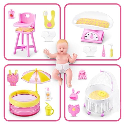 5 Surprise My Mini Baby Series 2 by ZURU, Collectible Mystery Capsule, Toy for Girls, Realistic Miniature Baby, Playset and Accessories thumbnail 4