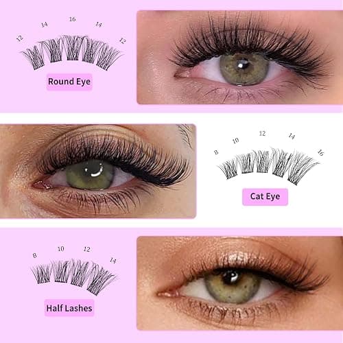 VEYESBEAUTY Ciglia Finte Kit Laminazione Ciglia Kit Newbie's Five-Second Extension Ciglia Finte Ciuffetti Kit Lash Extension Kit Con Bond e Dispositivo Di Rimozione (Bomb kit, 8-16mm) thumbnail 5
