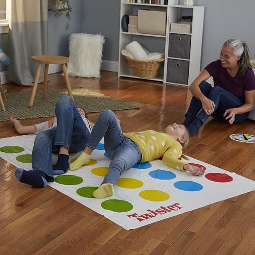 Hasbro Twister Party Classic Board Game for 2 or More Players,Indoor and Outdoor Game for Kids 6 and Up,Packaging May Vary - Red, Yellow, Blue, Green, White thumbnail 2