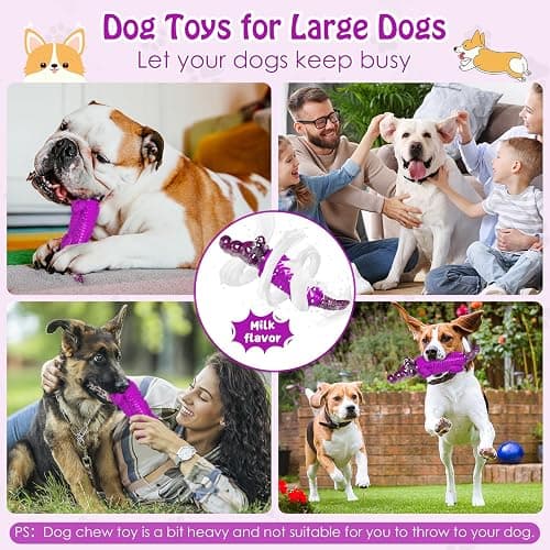 (1 Pack) Purple crocodile dog chew toy  thumbnail 4