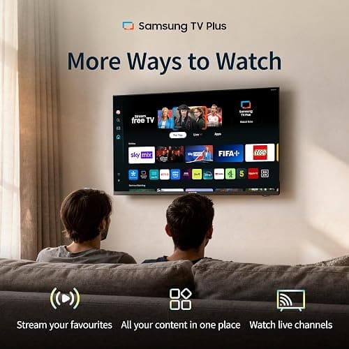 32" LED Smart TV - HD Ready, Samsung Tizen OS & Gaming Hub, Black | Apple AirPlay, Alexa & Bixby Voice Control, HDR, Bluetooth, WiFi, 3x HDMI - Perfect for Streaming, Gaming & Entertainment thumbnail 4