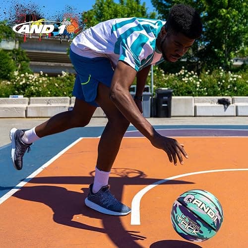 AND1 Ultra Grip Basketball: Official Regulation Size 7 (29.5 inches) Rubber- Deep Channel Construction Streetball, Made for Indoor Outdoor Basketball Games thumbnail 7
