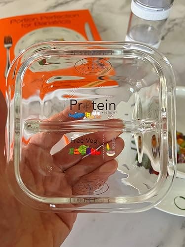 Portion Perfection Bariatric Must Haves / 3 Pk Bariatric Meal Prep Containers Reusable Glass Portion Control Container | Gastric Sleeve Must Haves | Bari Preppers thumbnail 6